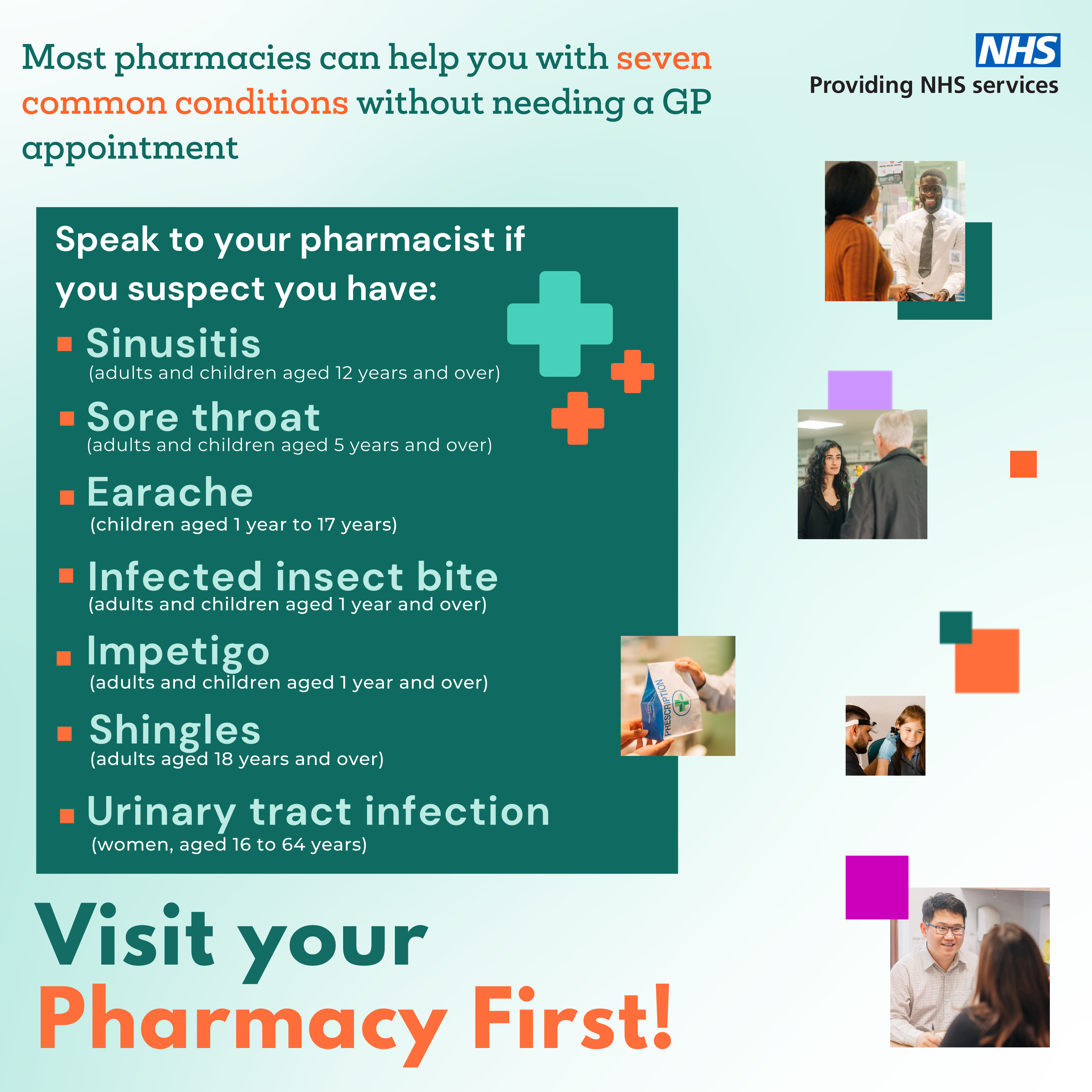 Pharmacy first information leaflet