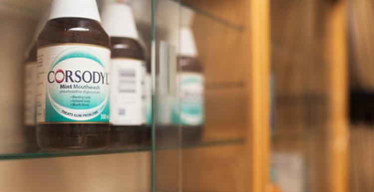Medicine in a cabinet
