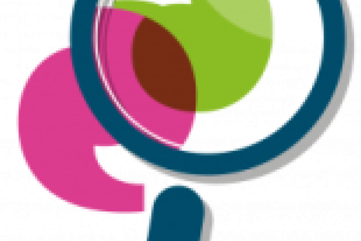 Magnifying glass over healthwatch speech marks