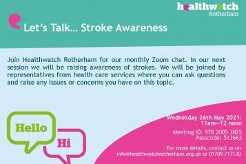 Event poster on stroke awareness
