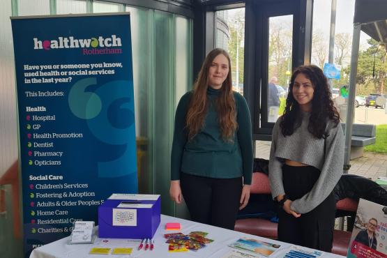 Our student volunteers at the hospital stand