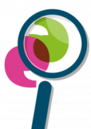 Magnifying glass over healthwatch speech marks