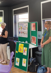 Andrea & Leiann at the let's talk